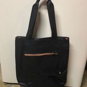 Navy blue tote bag